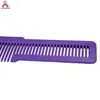 Wholesale Colorful Plastic Detangling Anti-Static Cutting Comb Carbon Fiber Hairdressing Combs 2