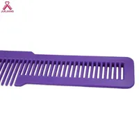 Wholesale Colorful Plastic Detangling Anti-Static Cutting Comb Carbon Fiber Hairdressing Combs 2