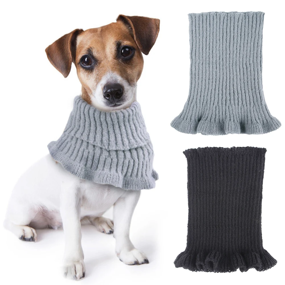 

Pet Neck Dog Earmuffs Dog Neck Pet Headband Pet Scarf Pet Head Cover High Elasticity Knitted Comfort Durable Solid Color Scarf