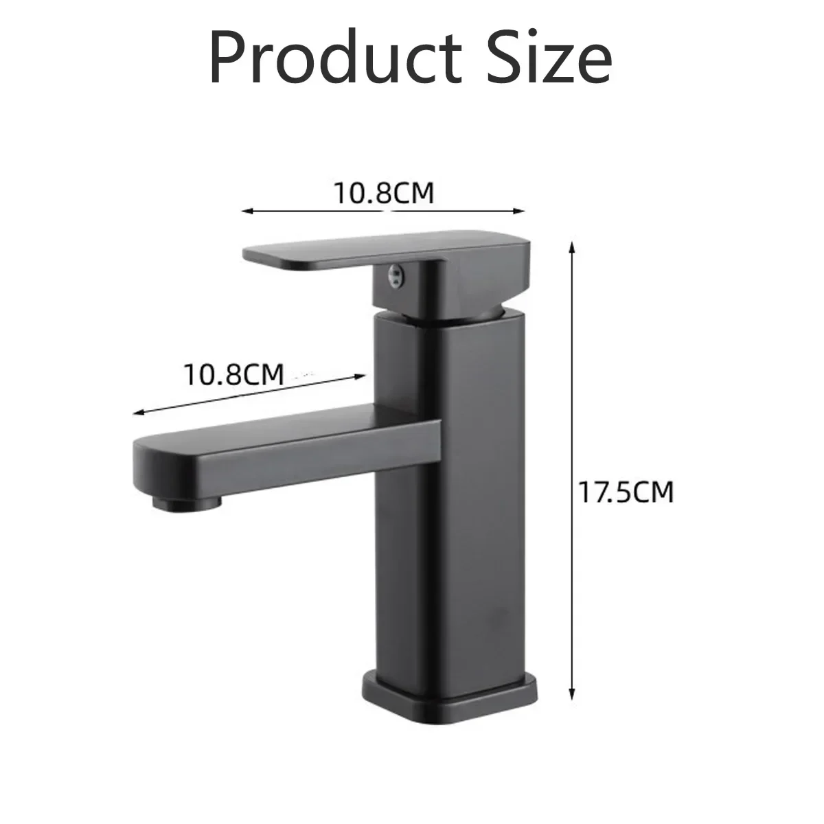 Blac Bathroom Faucets Hot and Cold Mixer Faucets Vanity Bathroom Kitchen Deck Mounted Sink