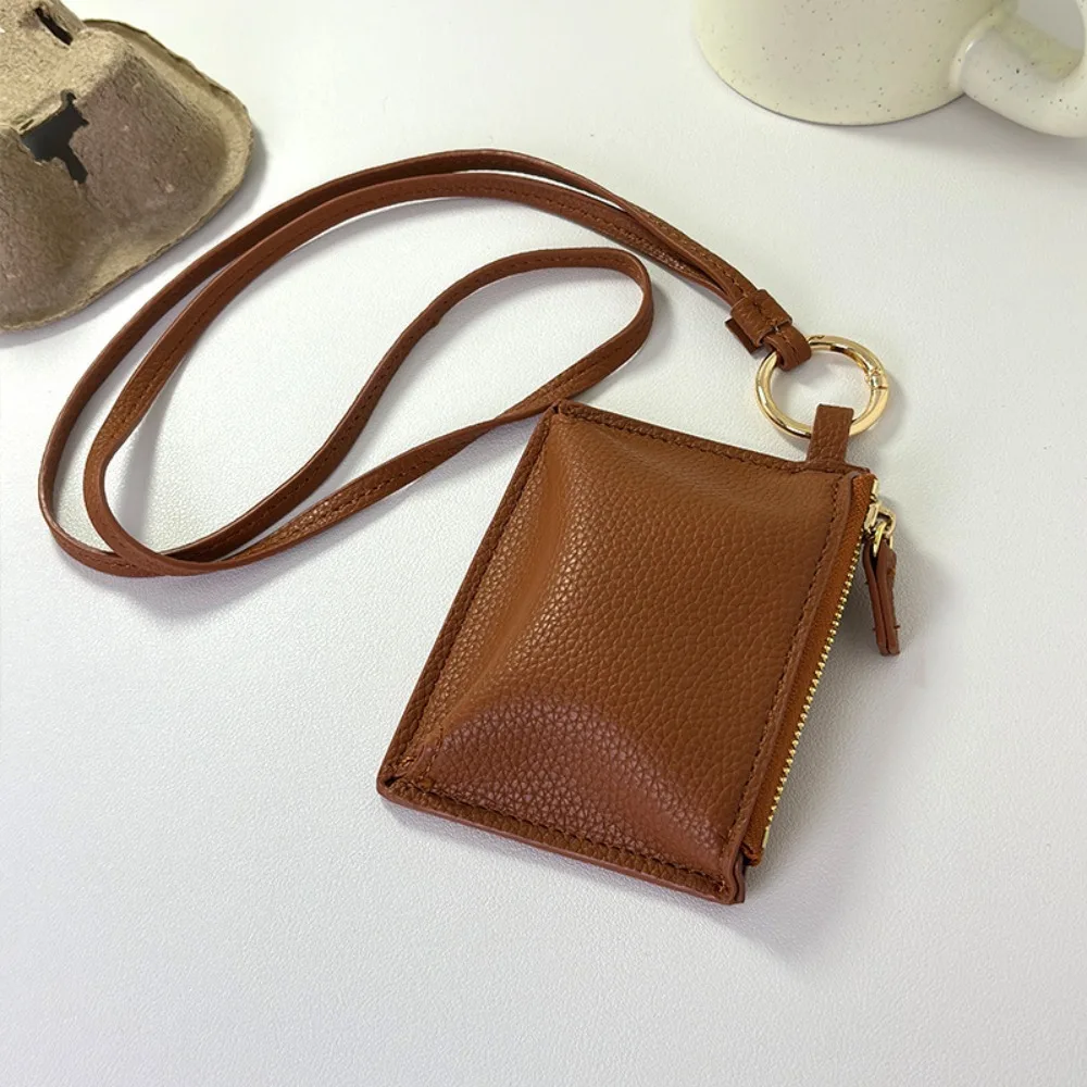 PU Leather Leopard Print Coin Purse Hanging Neck Shoulder Bag Mini Storage Bag Lipstick Earphone Pouch for coin purse