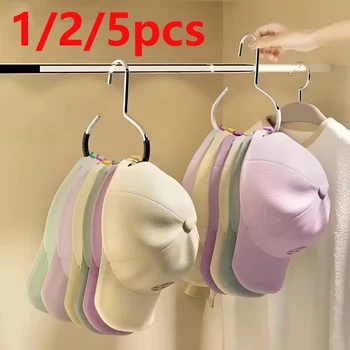 5pcsVersatile Manganese Steel Round Hook - Perfect for Hats, Ties, Scarves & Bags, Strong Load-Bearing, Non-Deformable