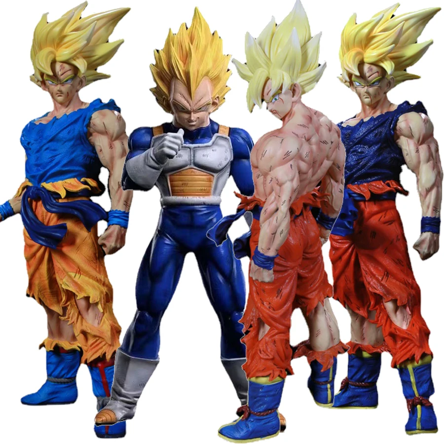 Dragon Ball Z Filho Goku Figura, GK Super Saiyan Filho Goku Action Figure,  PVC Vegeta Coleção Estátua, modelo de brinquedos, 43cm