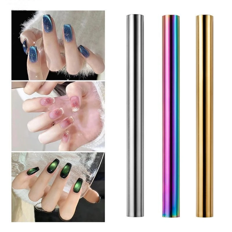 1PC Cat Eye Nail Magnetic Stick Cylindrical Magnet for Cat Eye UV Gel Polish Snowlight Glitter Effect Tools Manicure Design Tool