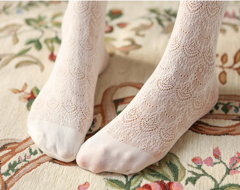 Sexy Frauen Strümpfe Carving Frauen Strumpfhosen Spitze Frau Seide Strumpfhosen Aushöhlen Enge Frau Tattoo Collant Femme Lolita Strümpfe – Detail 7