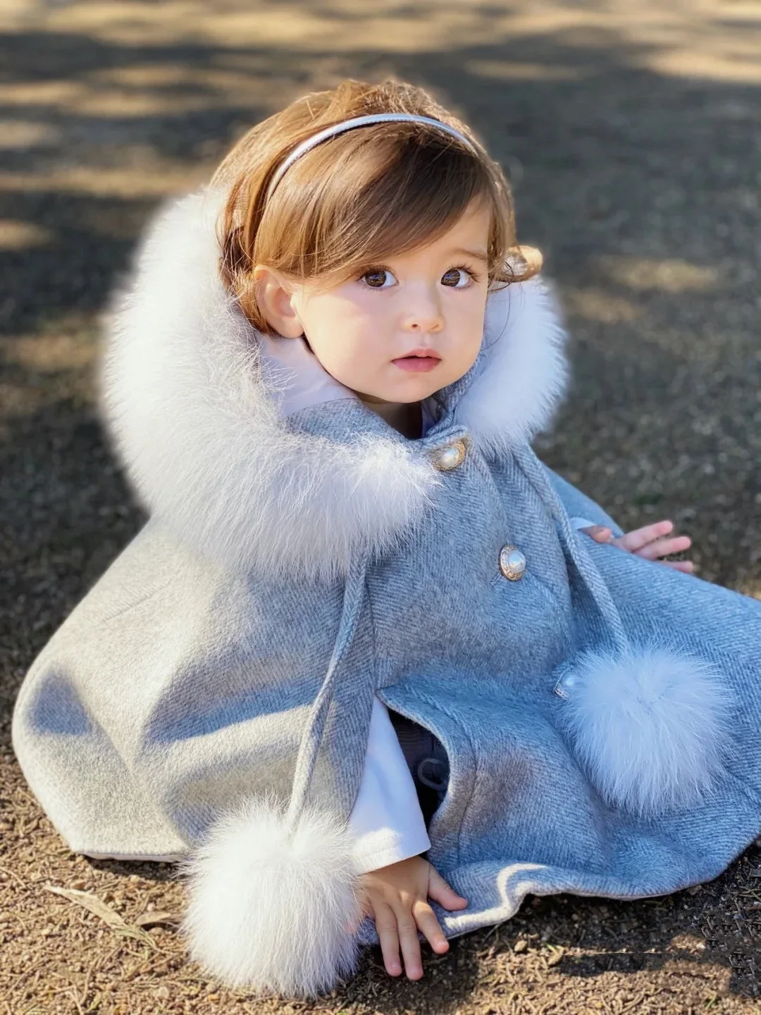 Baby Winter Jacket Girl Months Baby Hooded Cape Warm Winter