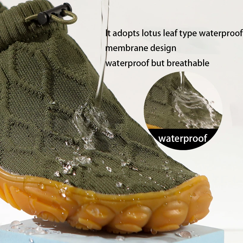 Waterproof barefoot hiking Men shoes Breathable Women Sneakers Non-slip Wear-resistant Couple Outdoor Work Shoes Walking Shoes 2