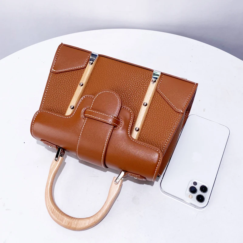 أكياس مربع كلاسيكية للنساء حقائب اليد المصممة الفا...