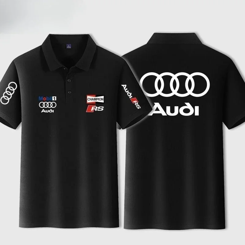 Audi RS T-Shirt - Men Polo Shirt Custom Printed Performance Car Apparel
