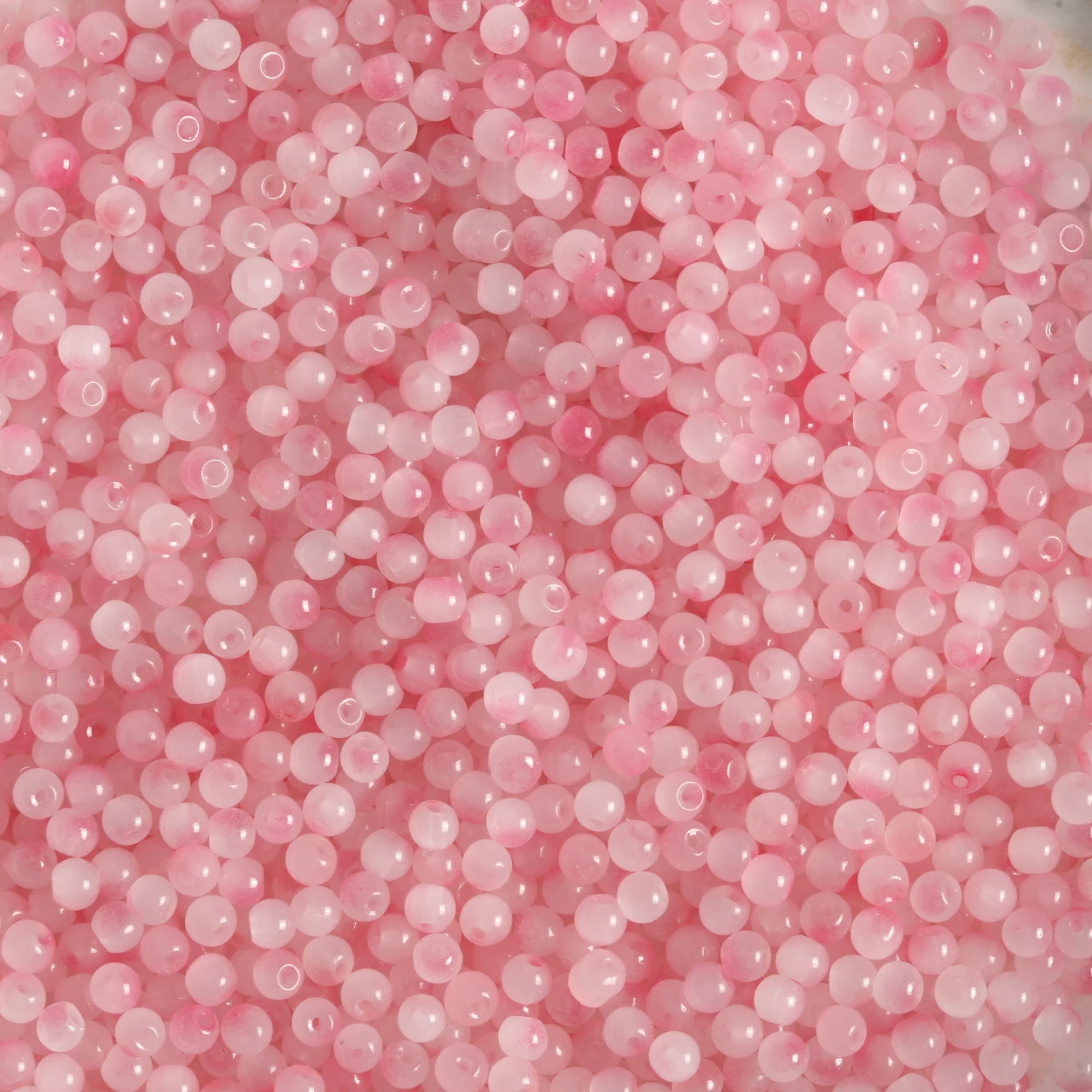 Gradient Blue Pink Purple Glass Beads – 4mm Round