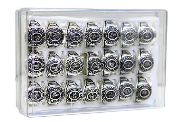 Iqrah Ottoman Tuğralı Men Ring 42Li-6128