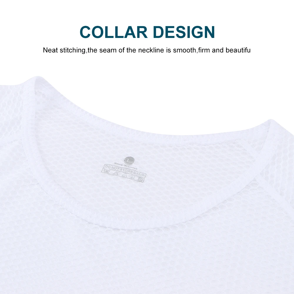 Men Cycling Base Layer Summer Breathable Quick Dry Cycling Undershirt MTB Road Bike Underwear Mesh Bicycle Cycle Jersey HISERWA