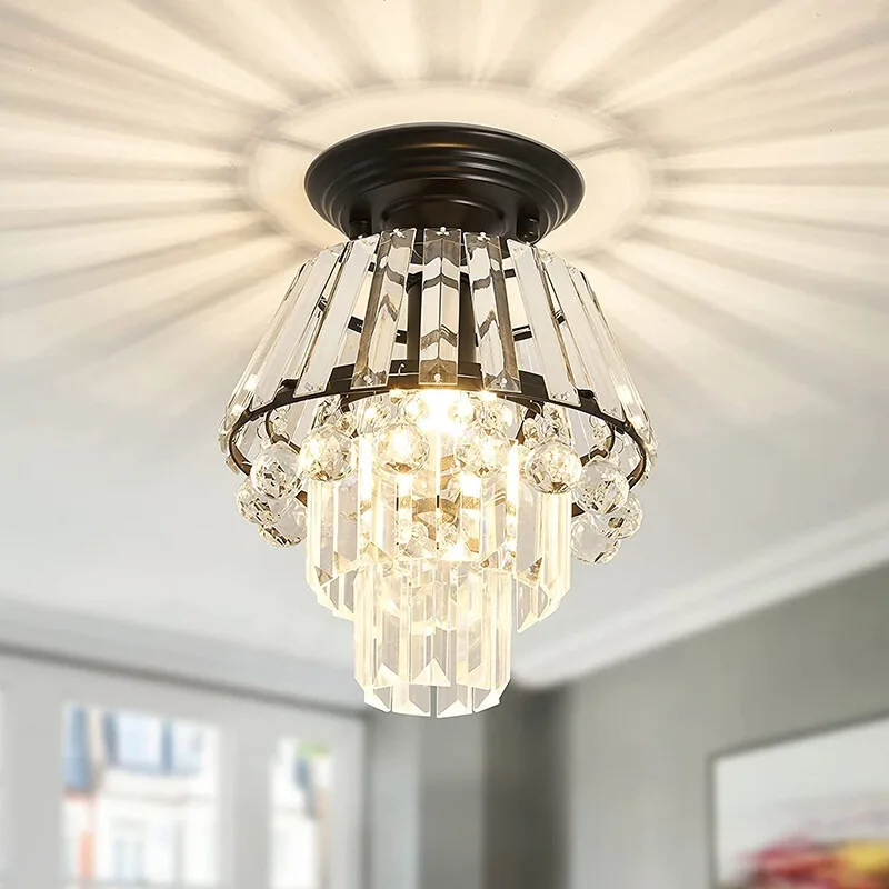 

Modern Semi Flush Mount Chandelier Ceiling Lights Fixtures Home Appliance Living Room Bedroom Lamps Creative Fathers Day Gifts