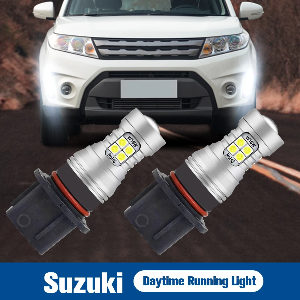 Vehicle Daytime Running Light Eyebrow Bezel Large Trim 2pcs For Suzuki Vitra 16 