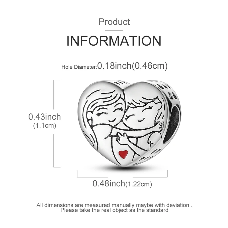 Original 925 Sterling Silber Zirkon Charms Perlen Hund Katze Liebesherz Perlen passend für Original Armband für Frauen DIY Schmuck Geschenk – Detail 3