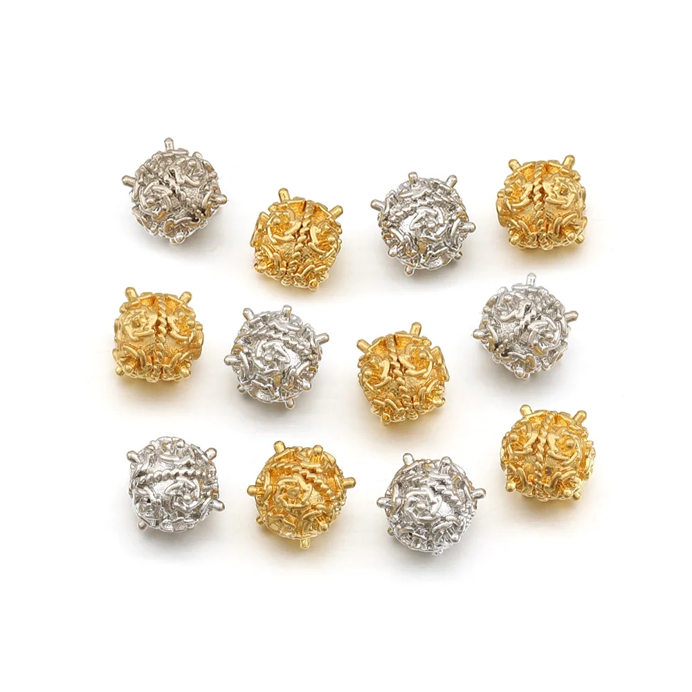 Cordial Design 7*7MM 100Pcs Jewelry Copper Bead/Round Shape/Genuine Gold Plating/Jewelry Findings & Components/DIY Hand Made - cordial