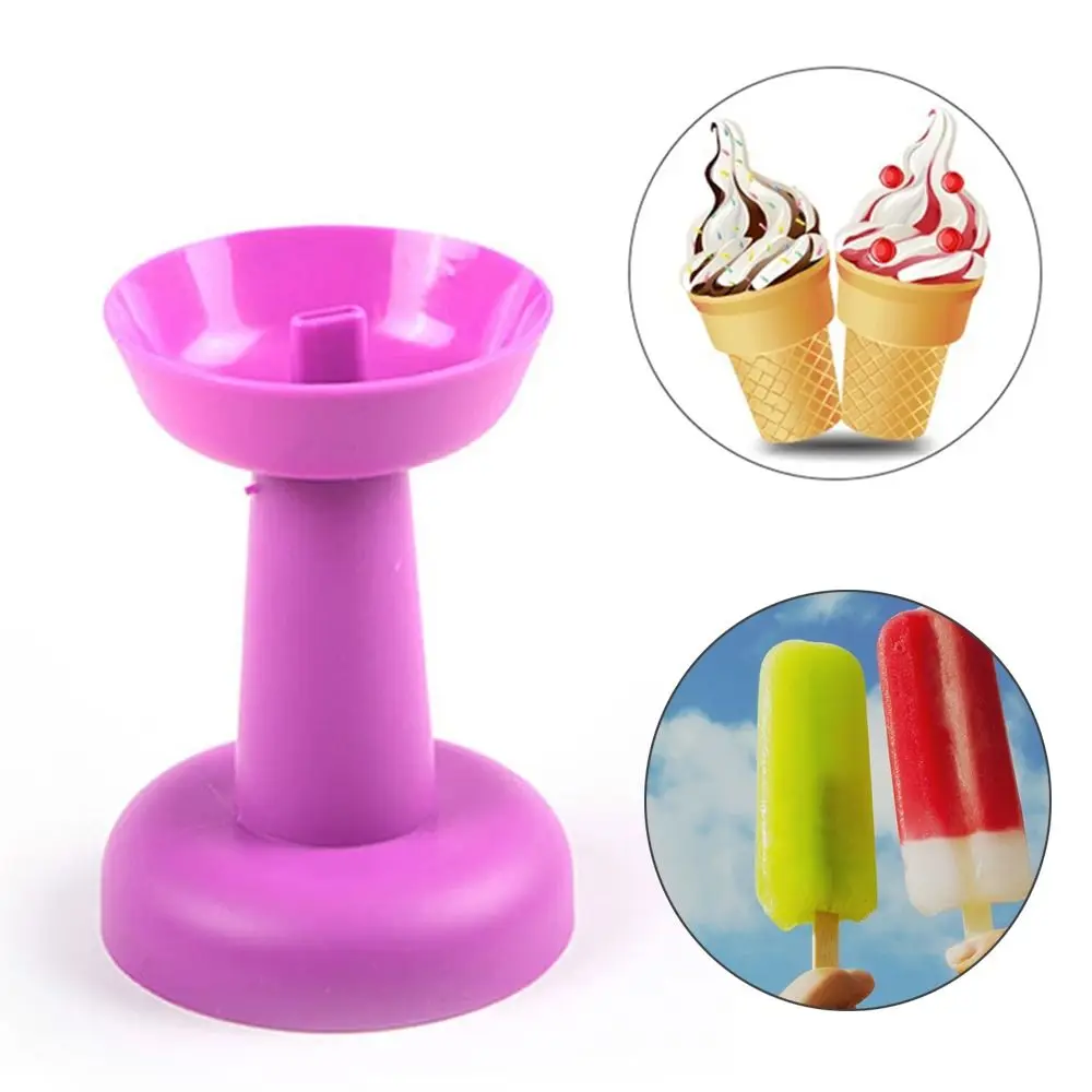 Double Drip Proof Popsicle Holder Anti-drip Tray Ice Cream Bracket Anti-flow Popsicle Protectors Portable Ice Pop Guard popsicle rack popsicle holders sleeves 1PC