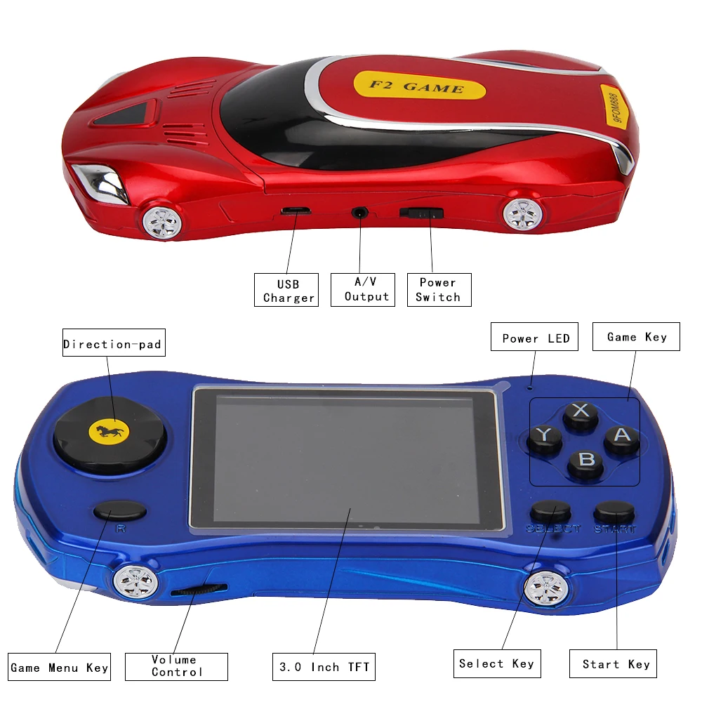 Mais Novo Estilo Do Carro De Corrida Mini Game Console 3 Polegada Handheld  Jogador Jogo Portátil Com 620 Retro Jogos Grátis Crianças Presente -  Videogames Portáteis - AliExpress