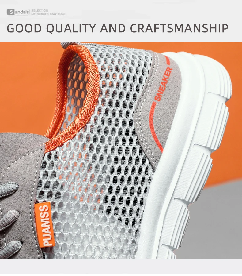 Herren Sneakers Sommer Mesh Laufschuhe leichte und atmungsaktive Sneakers für Herren – Detail 7