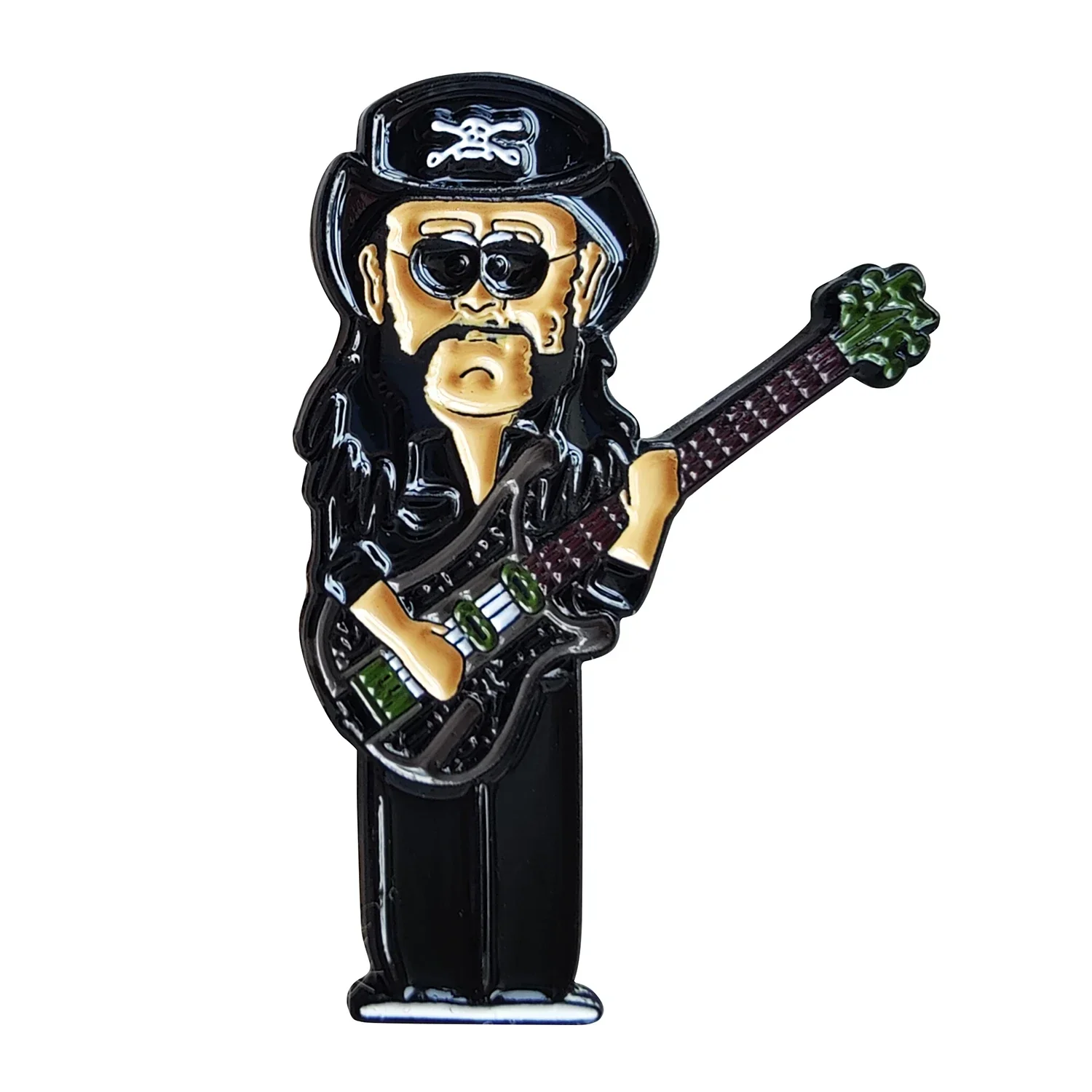 Lemmy Rock Band Enamel Pin - Stylish Metal Brooch Jewelry Accessory