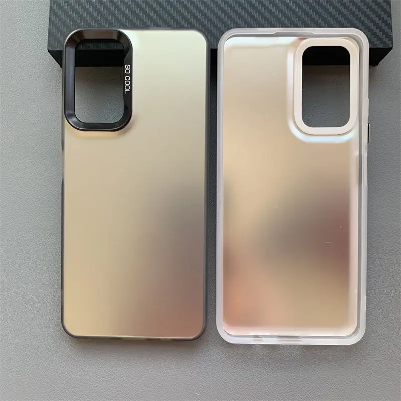 Luxury Metallic Aurora Skin Matte Phone Case Cover