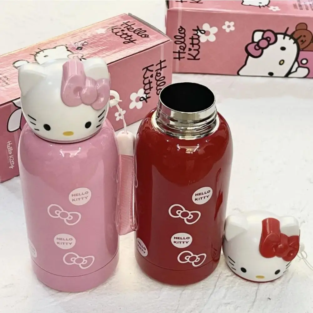 200Ml Hello Kitty Stainless Thermos Portable Cup Water Bottle Vacuum