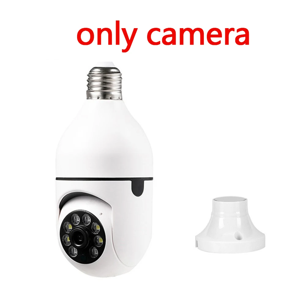 2MP E27 Bulb Surveillance Camera Night Vision Full Color Automatic Body Tracking Security Surveillance Smart Home CCTV Camera best wireless security camera Surveillance Items