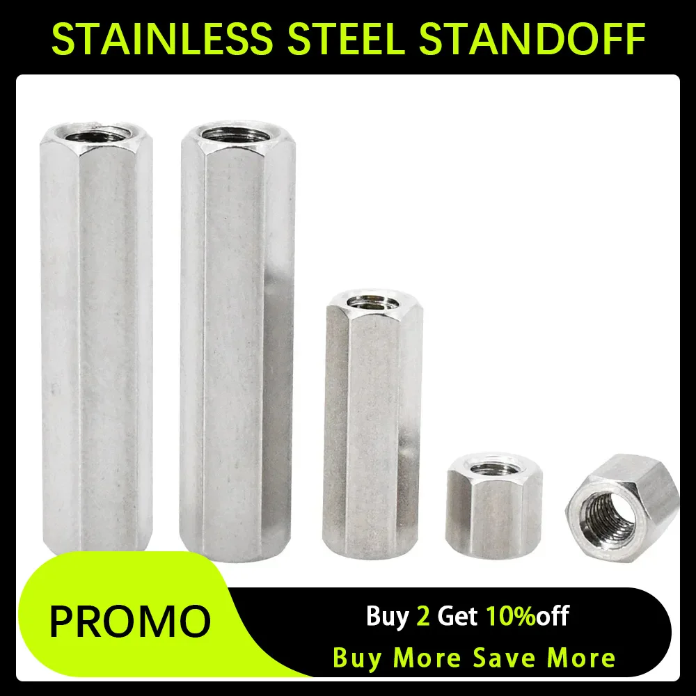 thumbnail image 1 of M2 M2.5 M3 M4 M5 M6 304 Stainless Steel Motherboard Standoffs Support Column Pillars Board Rack Hex Screw Hexagonal Bolts Spacer, 1 of 4