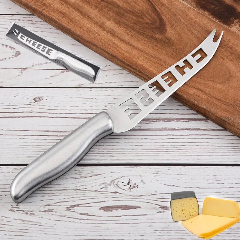 Stainless Steel Cheese Knife Hollow Butter Knife Sawtooth Fruit Kitchen Baking Utensils