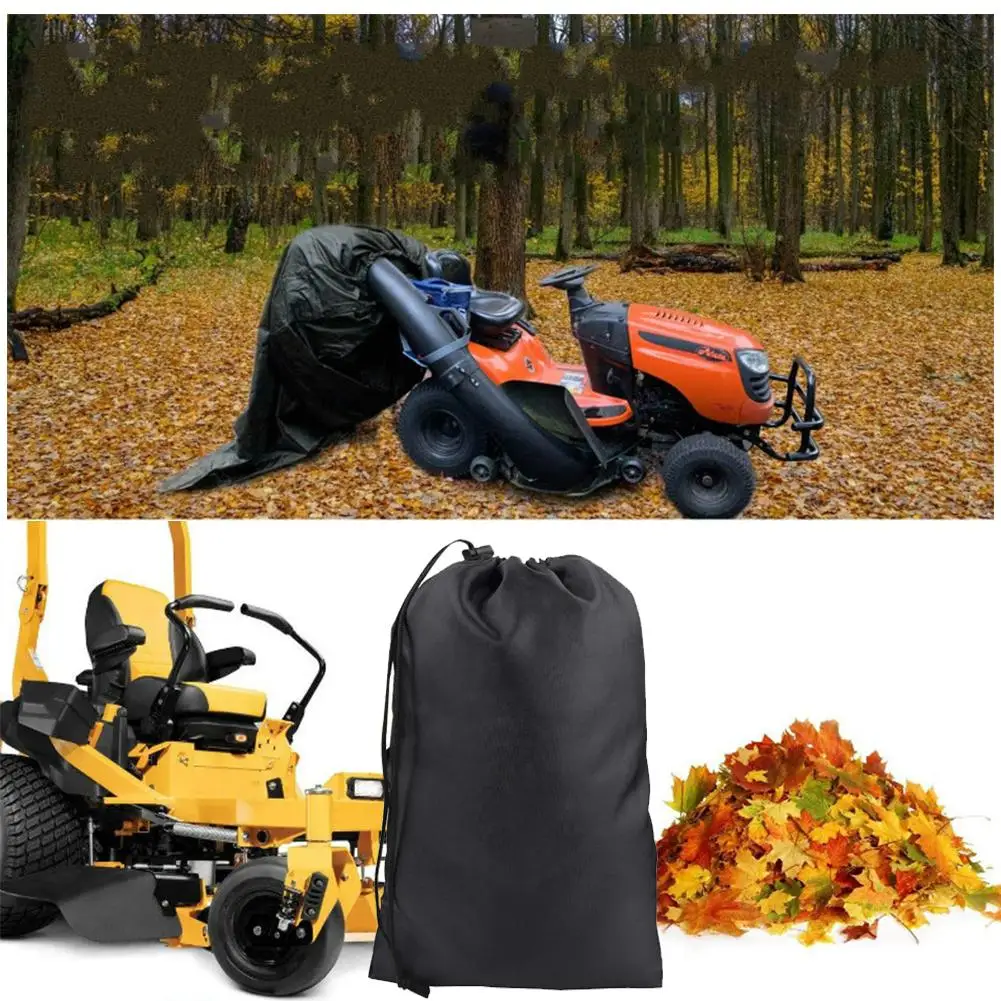 

Трактор для газона, травы, Catchers Leaf Bag садовая газонокосилка Sweeper, вместительное устройство для сбора пространства, черный, R4K0