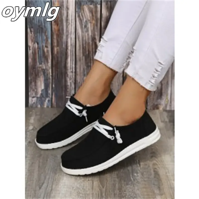 New Lazy Shoes 2024 Fall Large Size Casual Shoes Flat Bottom Overfoot Loafers Shallow Mouth Women's Shoes