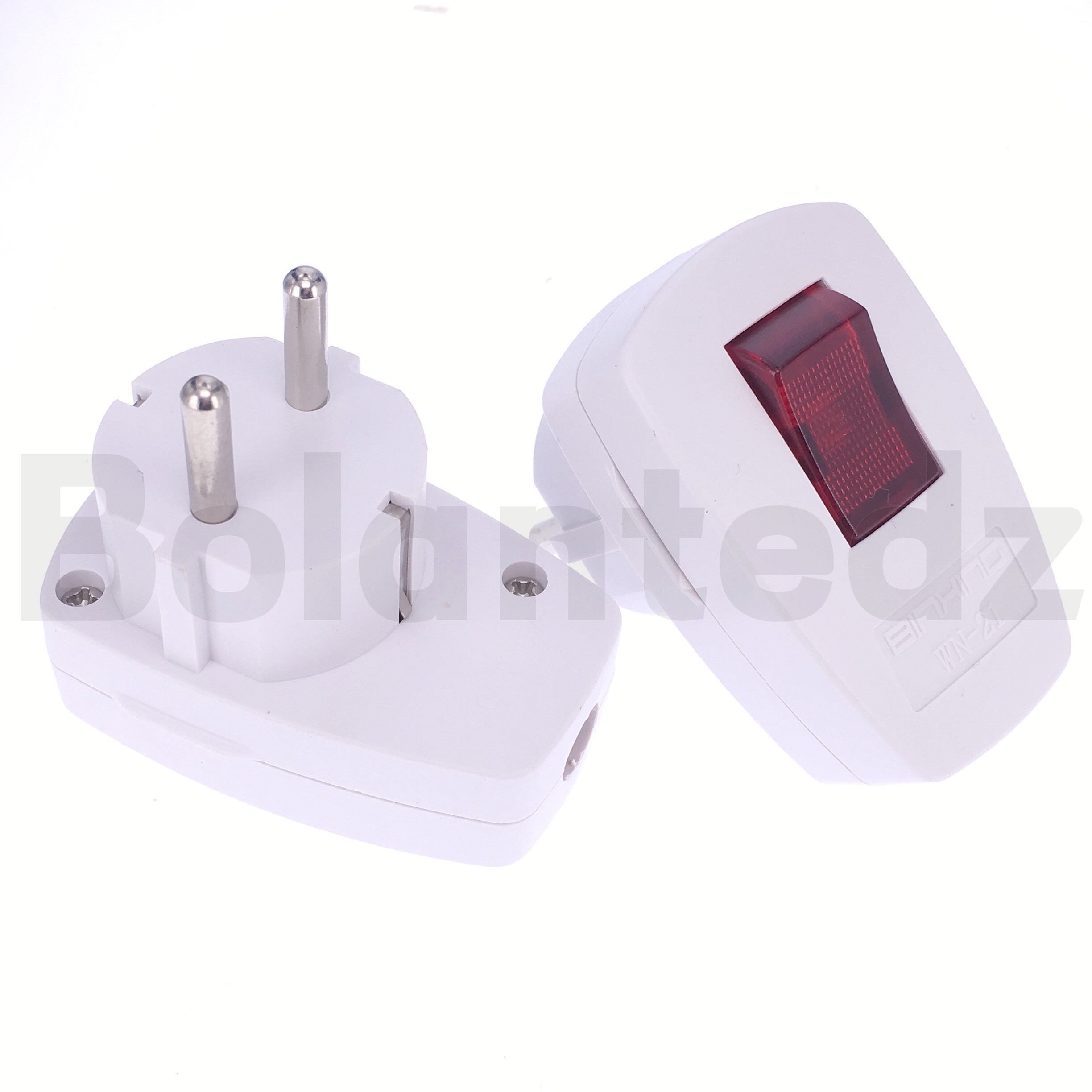 Germany Schuko Rewireable Power Plug With on-off Power Swtich 250V 10A EU CEE 7/7 Standard Adapter Receptacle Connector