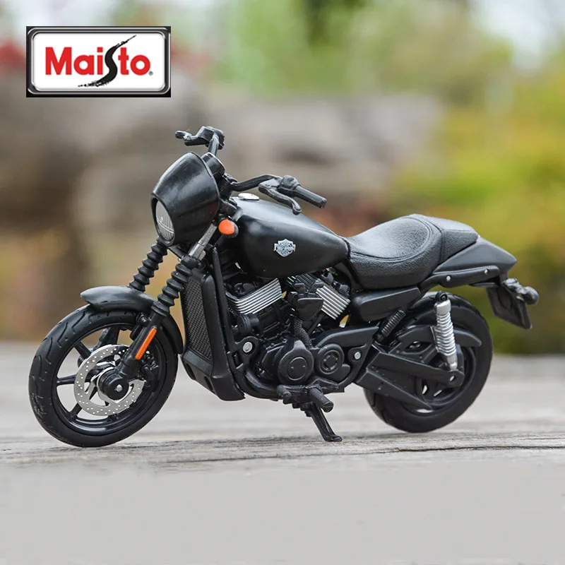 

Модель мотоцикла Maisto 1:18 Harley 2015 Street 750 из сплава, имитация литая металлическая игрушка, Коллекционная модель мотоцикла, подарок для детей