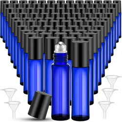 5PCS 10ML  Roller Ball  Bottles With Stainless Steel Roller Balls for Perfume Liquid and  Essential Oils Makeup Tools