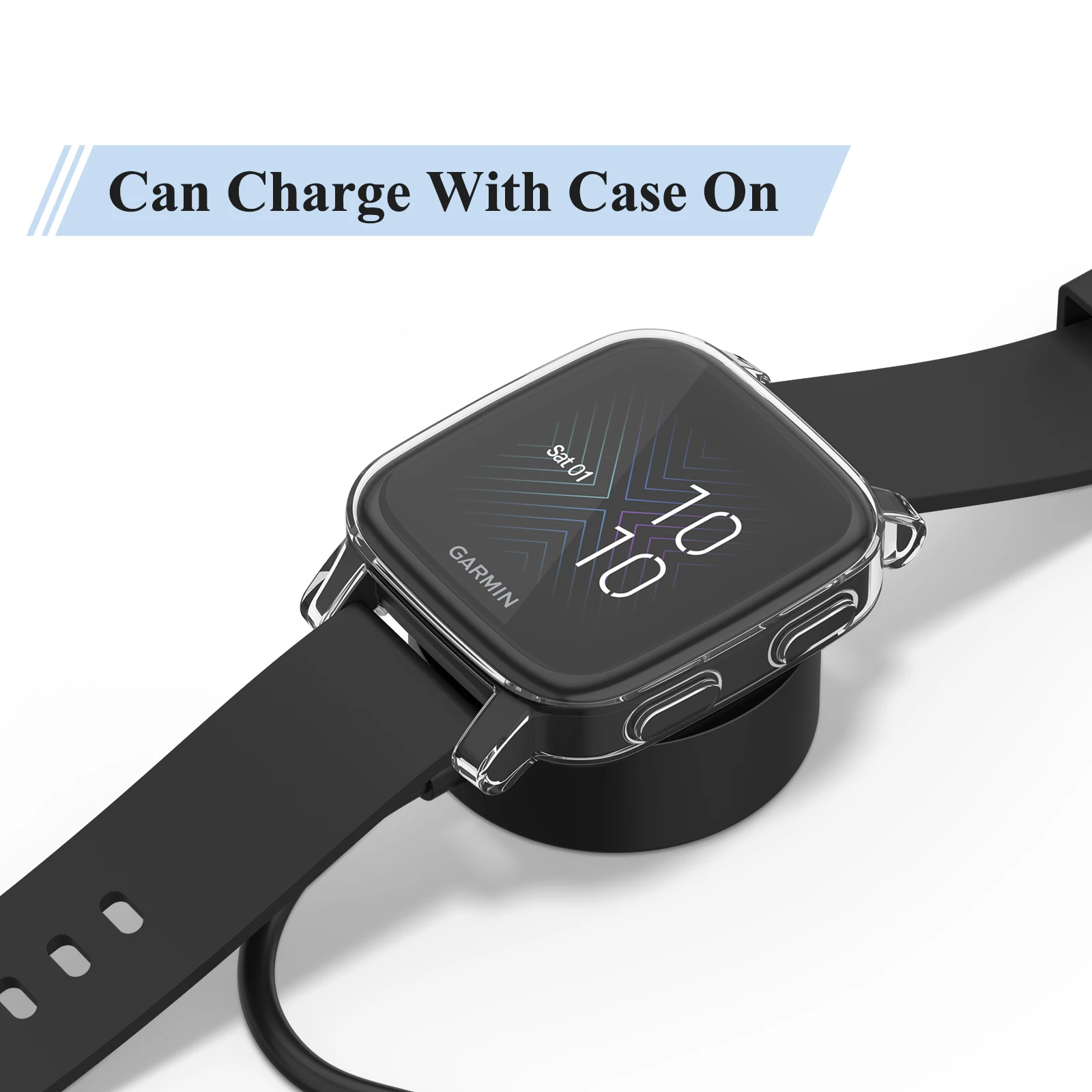 Watch screen protector case watch case watch protective case watch protective cover tpu protective case bumper protective case Soft TPU Screen Protective Case For Garmin Venu SQ 2/SQ 2 Music Cover Bumper Protection Shell For Garmin Venu SQ/SQ Music Case