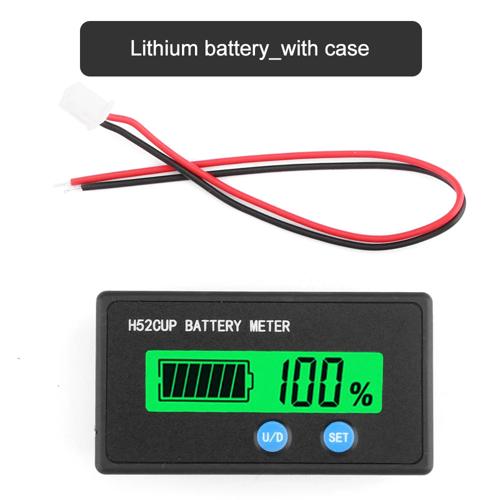 Medidor De Batería Digital 48V - Pantalla LCD, Para Baterías De Plomo-ácido Y Litio, Pack De 2 Unidades