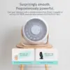 2-in-1 Smart Bedroom Table Fan & White Noise Machine - Smooth, Powerful Air - Adjustable White Noise - Remote Control, Schedulin 4