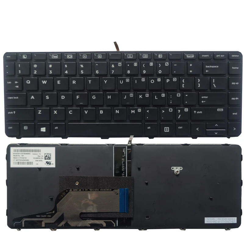 Клавиатура для ноутбука HP Probook 430 G3 G4 440 445 640 645 G2 NO/с подсветкой и рамкой |