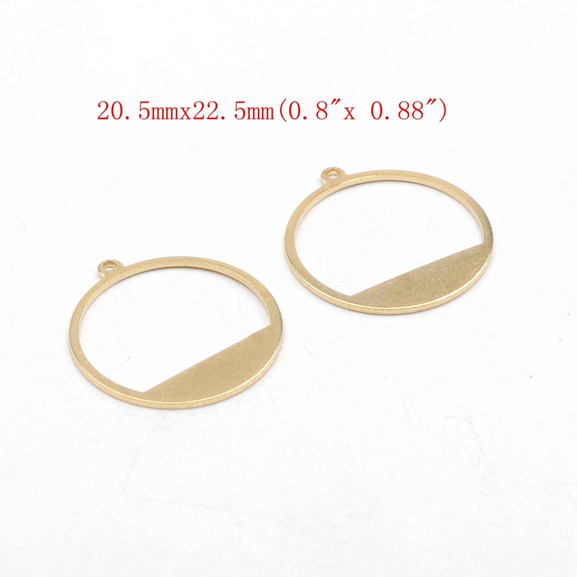 Roh gehämmerte Messing-Charms, Geometrie-Stecker, Zubehör für DIY-Ohrringe, Halskette, Armband, DIY-Herstellung, Schmuckzubehör – Detail 25