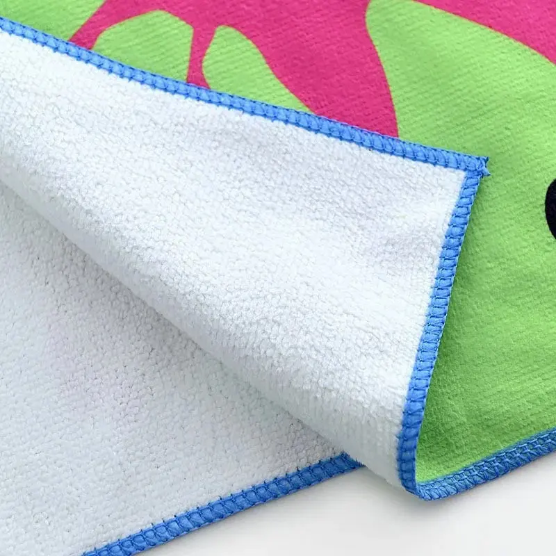 Microfiber Quick-drying Children Bathrobe Towel Water Absorbing Beach Children Bathrobe Beach Windbreaker Unicorn baby bathrobe