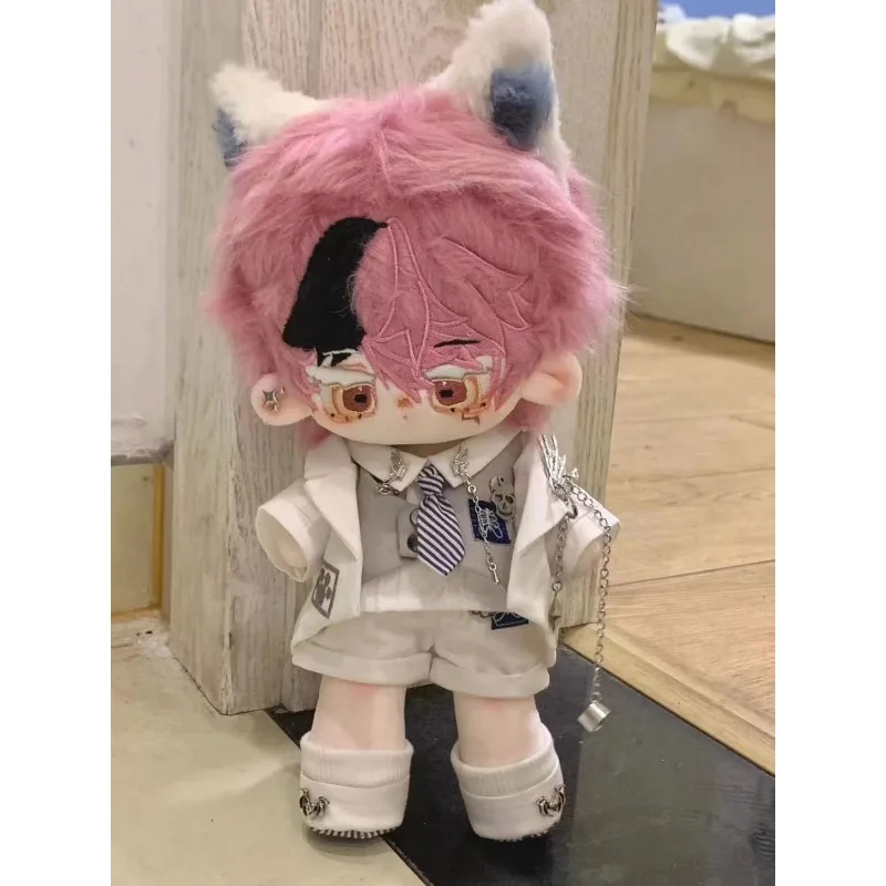 20cm Cool Handsome Street Uniform Coat Shirts Vest Shorts Clothes Outfits 20cm Plush Stuffed Doll Accessories Outfits Gif 4