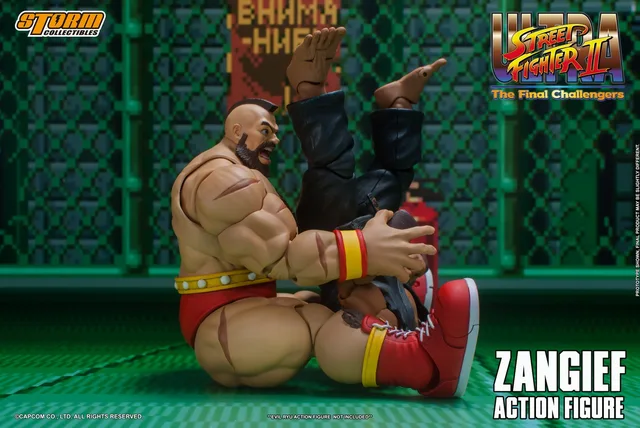 ZANGIEF Street Fighter II Action Figure para Fãs, Storm Toys, Conjunto  completo, 6 '', Em Stock, 1