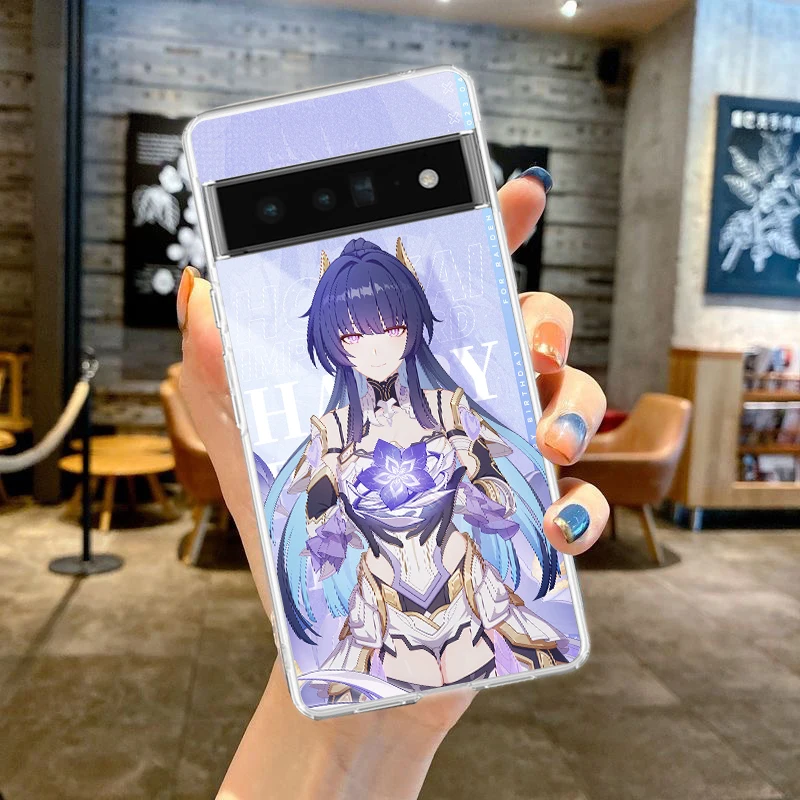 Silicone Shockproof Soft Transparent Phone Case Cover - Honkai Impact 3rd Design