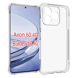 Clear Silicone Shockproof TPU Phone Case with Air Cushion Technology for ZTE Blade V60 4G (Clear Airbag Case)