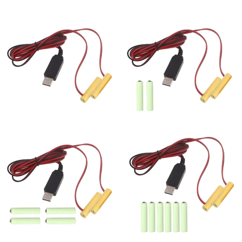

Power Adapter Cable USB to 1.5V-6V AAA LR03 Eliminators