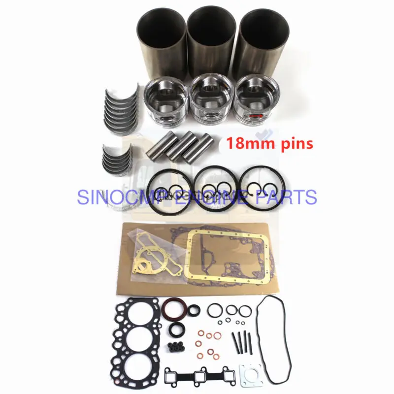 

L3E L3E-61SDH L3E-61TG Engine Rebuild Kit for Mitsubishi Volvo EC15 Piston Pin 18mm