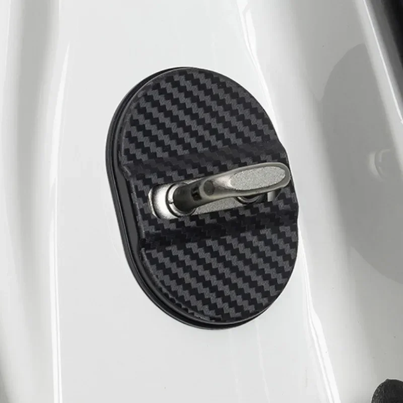 4PC Car Door Lock Cover Anti-Rust For Stainless Steel Protective Case Accessories Plastic Door Lock Protective Cover Functional