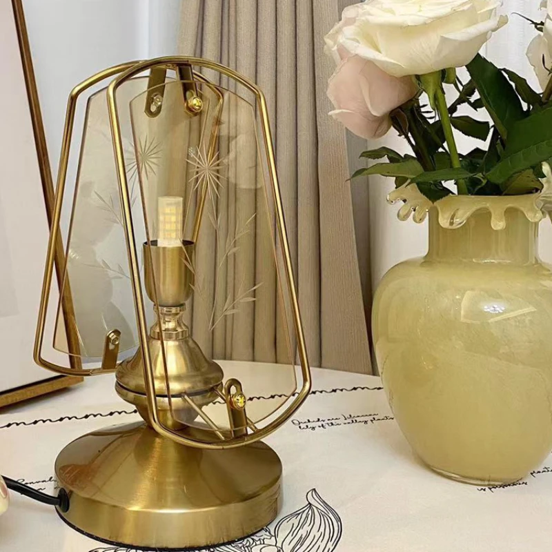 

French carved table lamp, vintage, nostalgic, bedside table top, wedding gift for newlyweds, practical female teacher