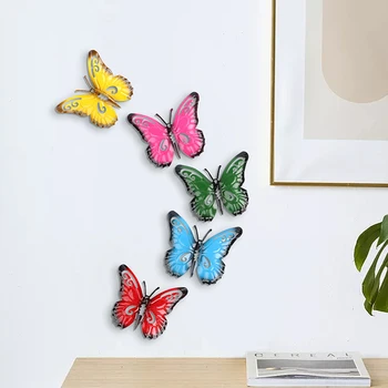 Mariposa de hierro para decoración de jardín 2