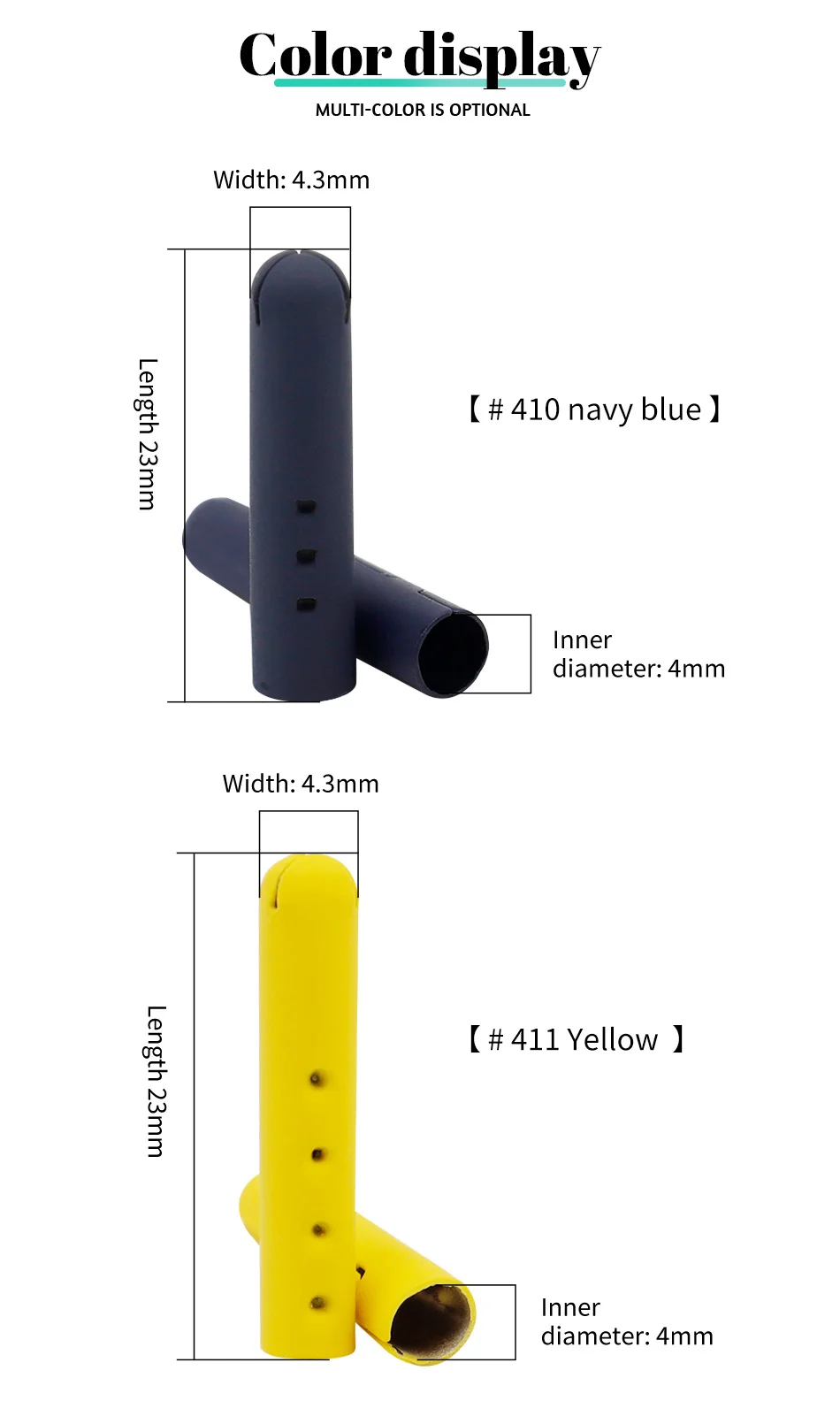 Weiou Schnürsenkel, 4 Stück/Lot, dekorative, geöffnete Mundspitzen, 22 mm x 4,5 mm x 4 mm, Hautgefühl, bemalte Metall-Aglets-Saiten, Permium-Zubehör – Detail 12